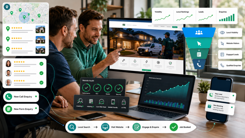 Local SEO and Website Conversion Growth for a Home Services Business
